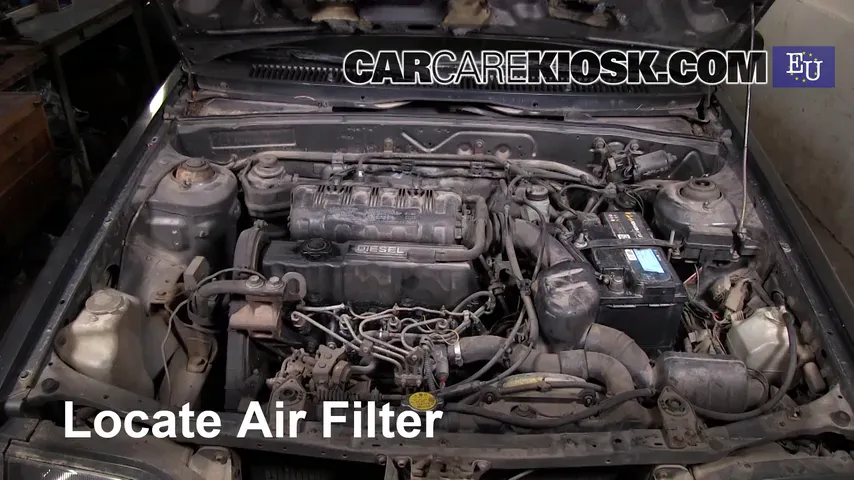 1989 Mazda 323 GLX 1.7L 4 Cyl. Diesel Air Filter (Engine)